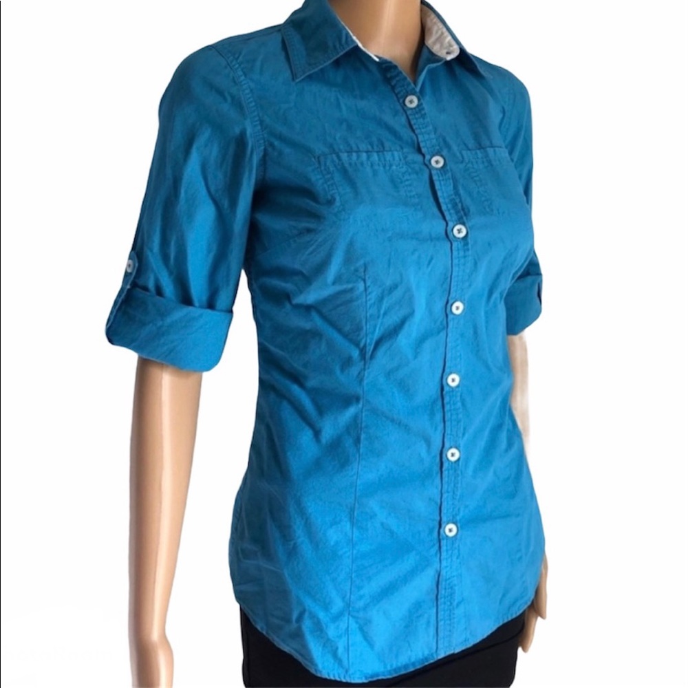 Van Heusen mid-sleeve button up